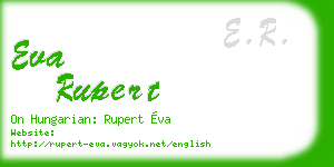 eva rupert business card